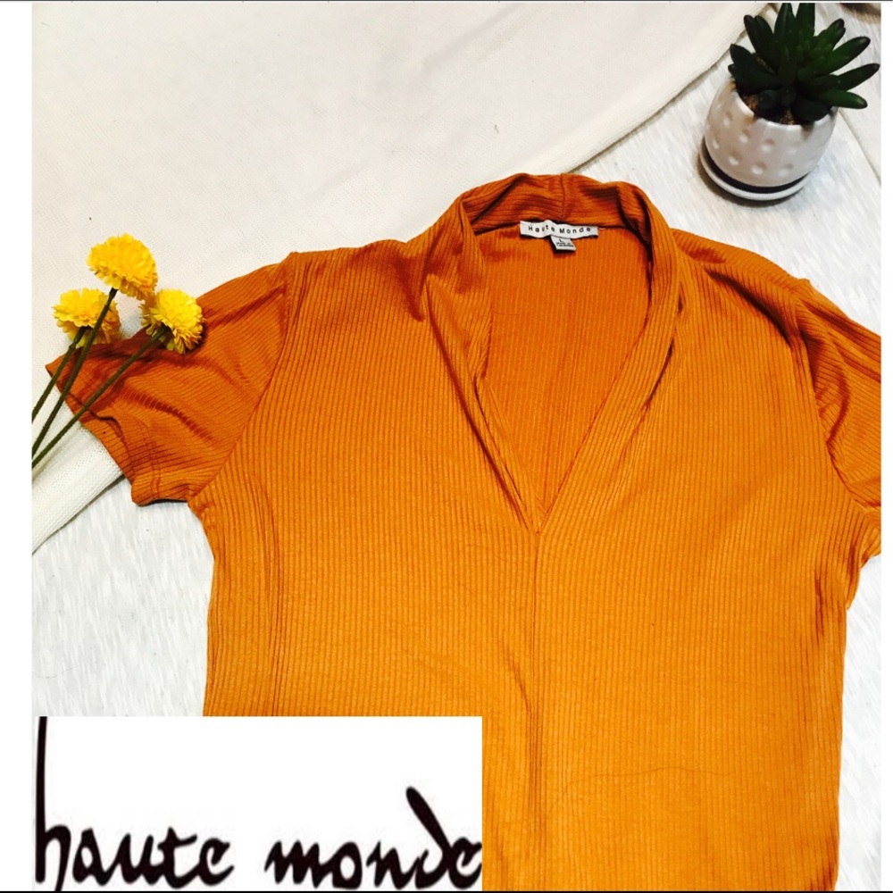 Haute Monde Mustard Blouse